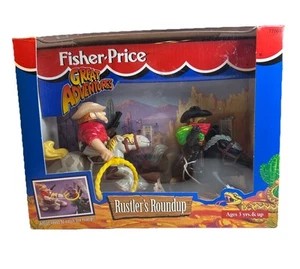 Vintage 1996 Fisher Price Great Adventures Rustlers Roundup New In Box - Picture 1 of 9