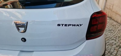 Aufkleber "Stepway"  Set für Dacia Sandero 2x Schwarz Glanz + 2x Blau licht - Bild 1 von 3