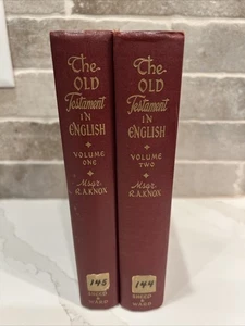 The Old Testament In English Volume 1 & 2 R.A. Knox 48/50 Bible Sheed & Ward - Picture 1 of 13