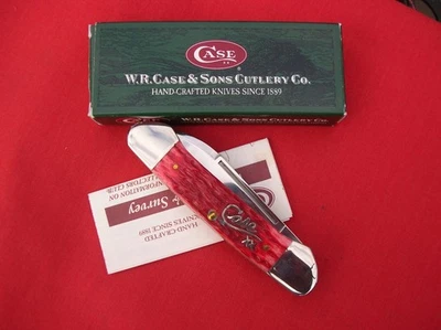 CASE XX 6394 CAÑONERA CANOA DK. CUCHILLO ROJO JIG BONE ASS 2004 Foto 1 de 4