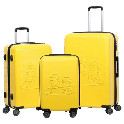 Juegos de Equipaje Rígido Biggdesign Cats, Equipaje Rígido 100% ABS con Giratorio 360° Foto 1 de 4