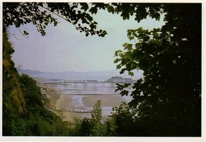 (x12) Shanklin Pier - Large J Arthur Dixon Isle of Wight Postcard - Picture 1 of 2