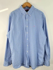 Camisa Ralph Lauren Para Hombre XL Azul Calce Clásico Botones Guinga Preppy Pony - Imagen 1 de 11