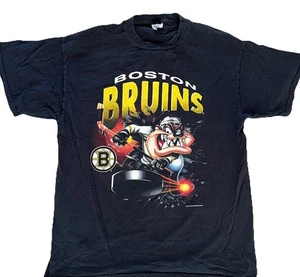 Vintage 1998 Boston Bruins Taz T-Shirt Herren XL schwarz NHL Hockey Looney Tunes - Bild 1 von 7