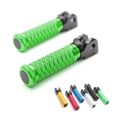 Juego de estriberas delanteras verdes M-Grip Racing para Ninja 400 18 19 20 21 22 23 Foto 1 de 4