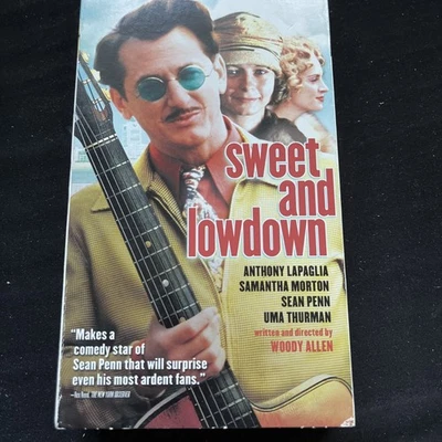 SWEET AND LOWDOWN - VHS 2000 - COMEDY SEAN PENN/UMA THURMAN COLUMBIA - Image 1 of 4