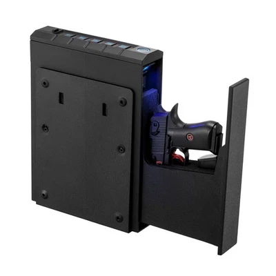 VEVOR Gun Safe Slider Safe with Fingerprint/Password/Key for 1 Pistol & Magazine - Image 1 of 4