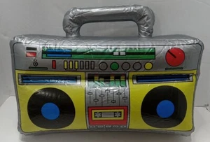 BOOM BOX INFLATABLE BLOW UP SPEAKER FANCY DRESS ACCESSORY STEREO STAG PARTY PROP - Picture 1 of 4