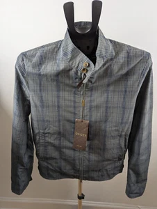 Authentic Gucci Men's Jacket Windbreaker/Leather details Size 44 /S RRP 820£ - Picture 1 of 13