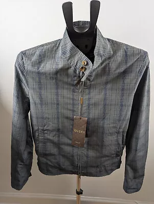 Authentic Gucci Men's Jacket Windbreaker/Leather details Size 44 /S   RRP 820£ - Image 1 of 4