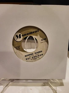 Roy Orbison Running Scared / Love Hurts Monument 45RPM Vinyl Record - Picture 1 of 3