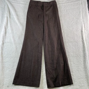 Marc By Marc Jacobs Brown Virgin Wool Blend Women's Trousers Size 2 UK 12 - Picture 1 of 17