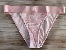 Nwt PINK Victorias Secret Velvet Bikini Panty Knickers Pink M Medium