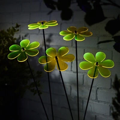 SunCatcher садовый декор маргаритки 5 x большой сад колья 75 см/29,5'' отличный подарок - Изображение 1 из 4