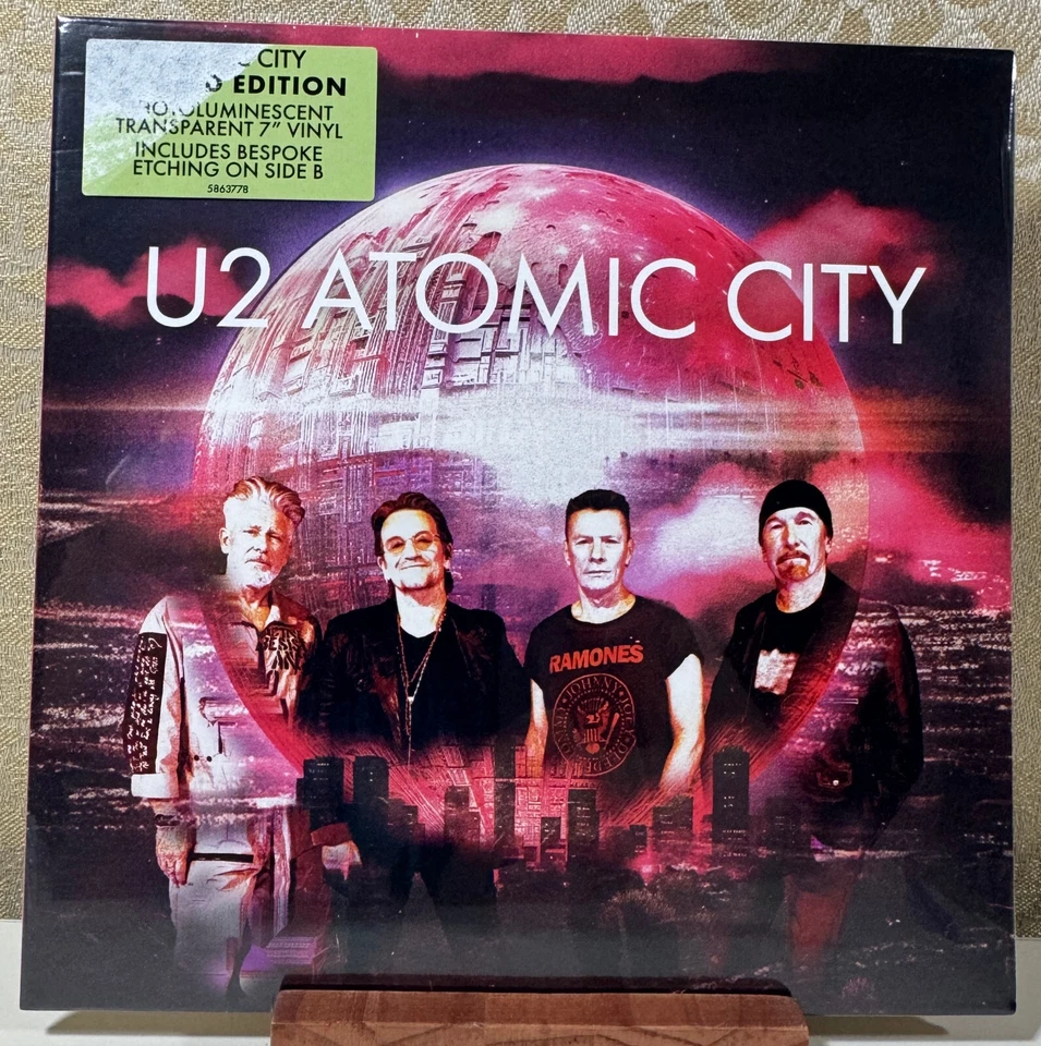 U2 Atomic City (7'' Vinyl) - NEW SEALED hype sticker damaged - Image 1 of 2