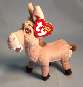 TY Donkey Shrek the Third Beanie Babies 2007 - Shrek Original Beanie Baby - Picture 1 of 11