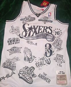 XL Allen Iverson Philadelphia 76ers White NBA Jersey Brand New 