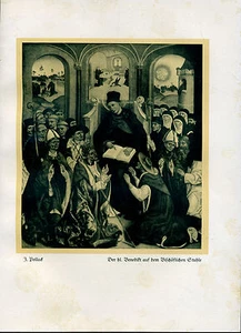 Der hl. Benedikt -- Pollack -- Nach einem  Aquarell -- Coloriert -- 1927 -- - Picture 1 of 1