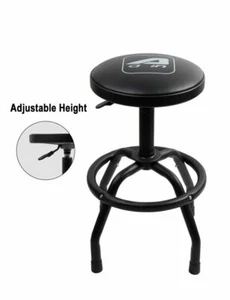 Taburete de taller AAIN neumático de alta resistencia con asiento de barra giratorio de altura ajustable - Imagen 1 de 9