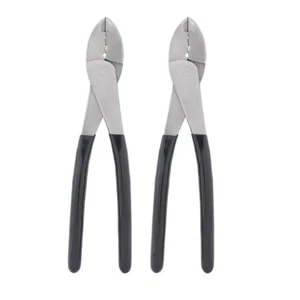 2Pc 8" Cable Cutter Crimping Pliers Cutting Electrical Wire Stripper Electrician - Picture 1 of 6