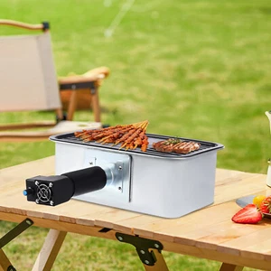 Portable Outdoor Camping Barbecue Grill Tabletop Barbecue Cooking BBQ Grill - Picture 1 of 21