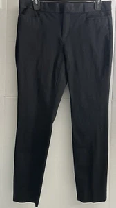 Banana Republic Pants Womens Size 4 Sloan Curvy Fit Black Stretch Ankle Crop - Picture 1 of 6