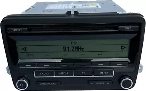 VW Passat B6 Golf MK6 RCD310 Radio Stereo CD Player TESTED with CODE 1K0035186AA - Picture 1 of 13