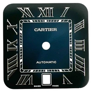 Cartier Santos genuino 39,8 mm esfera romana azul WSSA0030 - Imagen 1 de 4