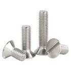 M1.6-M8 Slotted Countersunk Machine Screws Slot Csk Head Bolt A2 Stainless Steel