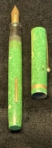 Penna stilografica piatta Jade SHEAFFER LIFETIME anni '20 - Foto 1 di 13