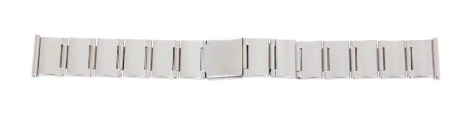 Elegante cinturino per orologio in acciaio inossidabile argento 20 mm - Immagine 1 di 1