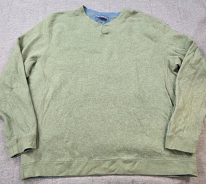 Tommy Bahama Para Hombre 100% Algodón Reversible Sudadera Suéter Verde Azul Talla XL - Imagen 1 de 9