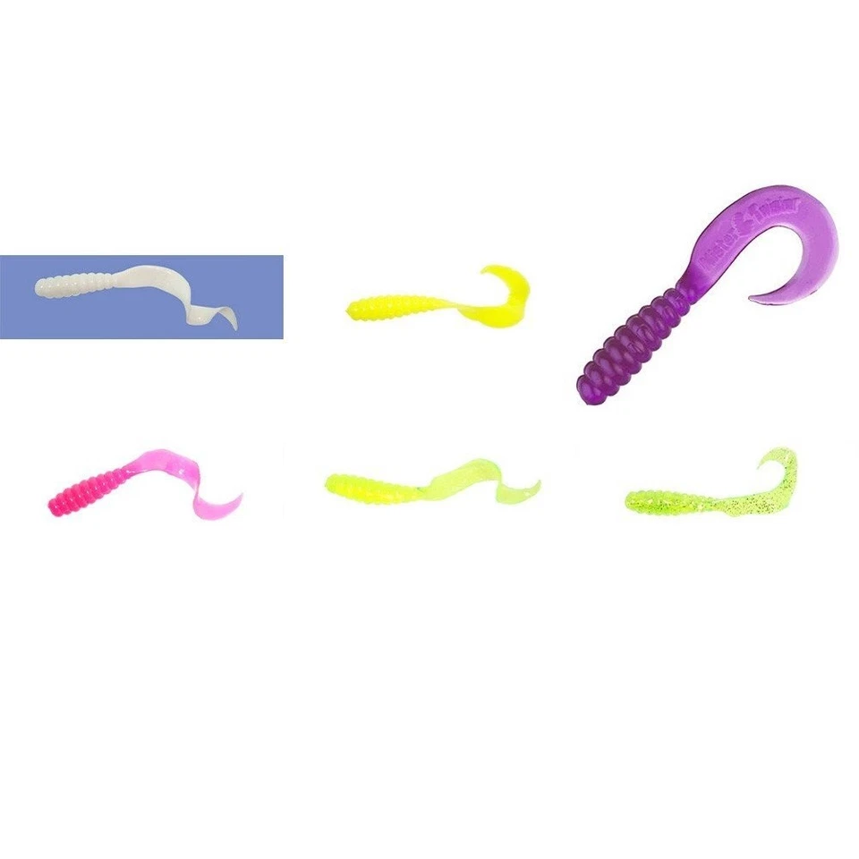 Paquete de 20 señuelos de pesca Mister Twister Meeny Grub de 3"" Foto 1 de 1