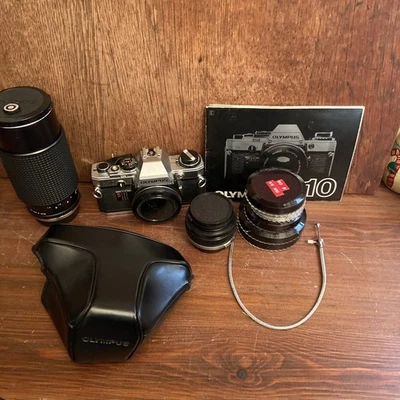 Olympus OM10 SLR 35mm Film Camera w/ ZUIKO MC AUTO-S 50mm F1.8 Lens! From Japan - Image 1 of 4