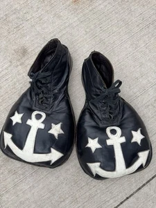 vintage 1950s(?) leather clown shoes 10-10.5 men’s - Picture 1 of 5