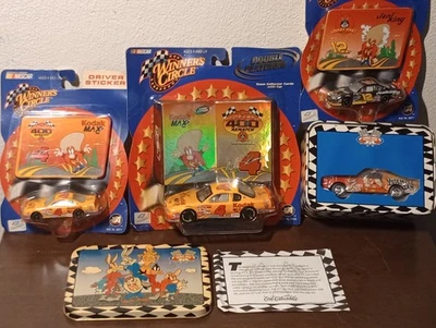Looney Tunes Racing Yosemite Sam Nascar Lot (4)- Kodak #4  Jani King #12 Mustang - Image 1 of 4