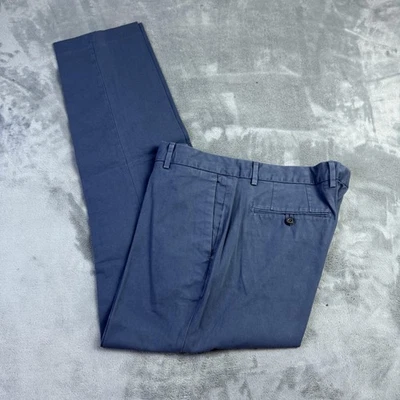 Bonobos Dress Pants Mens 35x32 Blue Slim Fit Stretch Chino Casual Classic NEW - Image 1 of 4