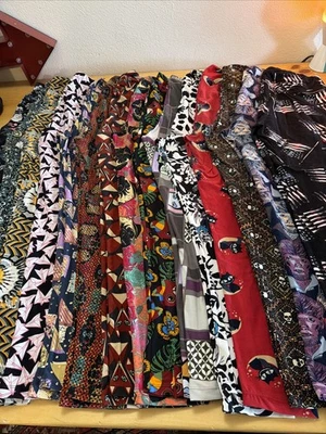 Leggings LuLaRoe Tall Curvy TC Lote Pré-propriedade 15 Disney Pugs Etc - Imagem 1 de 4