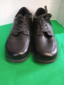 Orthofeet Shoes Mens Sz 9.5 XXWide 6E 410 Black Oxford Lace Up Diabetic - Picture 1 of 8