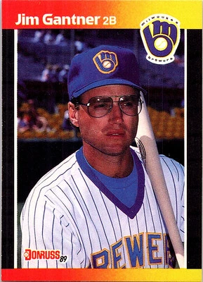 Jim Gantner 1989 Donruss #264 Milwaukee Brewers - Image 1 of 2