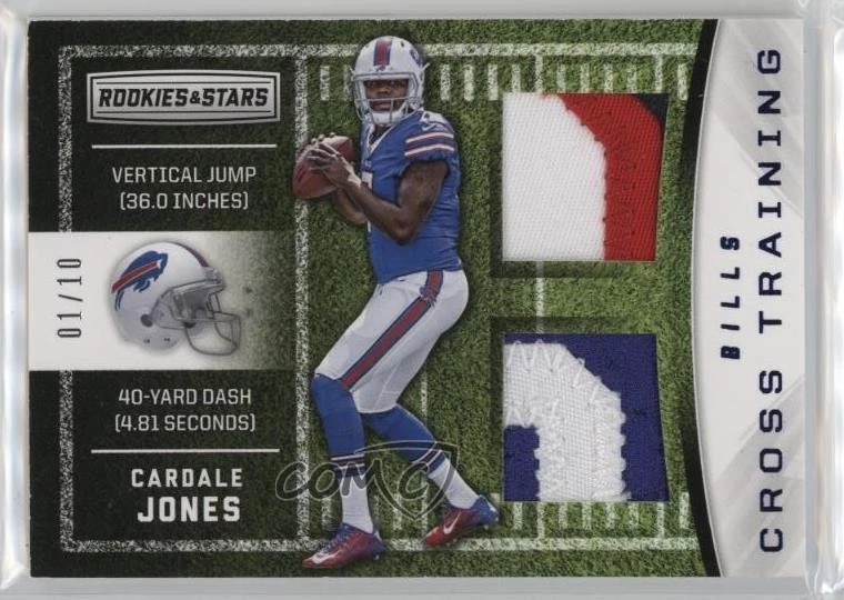 2016 Panini Rookies & Stars Cross Training Prime /10 Cardale Jones #35 RC - Image 1 of 2