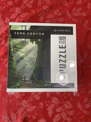 Nuevo Rompecabezas Sellado Raro Linterna Prensa Fern Canyon Redwoods State Park 1.000 Piezas Foto 1 de 3