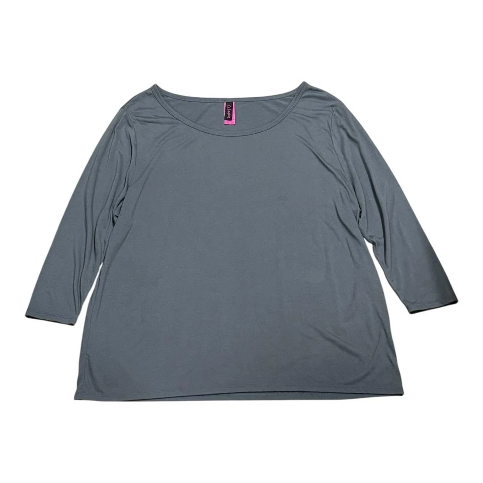 Рубашка женская La Senza большой рукав 3/4 расслабленный крой мягкая эластичная пижама - Изображение 1 из 4