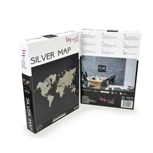 Bead Embroidery Kit MiniArt Crafts 55018-1 Silver Map Handmade DIY Home Decor - Picture 1 of 6