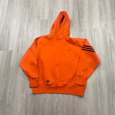 Adidas Originals new C Hoodie Men's Medium Orange Sweatshirt Striped IL2512  - Image 1 of 4