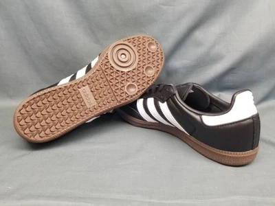 Adidas Samba OG J Sneakers Leather Black White Gum Boys Size 5.5 NEW NO BOX! - Image 1 of 4