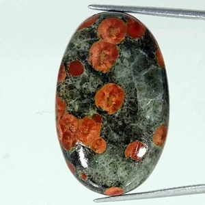 Piedra preciosa suelta cabujón ovalado obsidiana de maní mexicano natural de 23,20 quilates 19x32x5 mm - Imagen 1 de 5