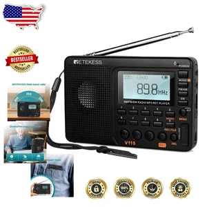 Radio de onda corta Experience V115: compacta con graves, recargable y grabación - Imagen 1 de 11