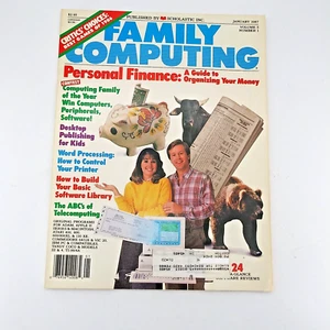VTG January 1987 Volume 5  Number 1 Family Computing Magazine Personal Finance - Picture 1 of 9