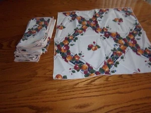 Servilletas de Cena de Tela Cosecha/Otoño 8, 17" Cuadradas Multicolor Reutilizables - Imagen 1 de 3